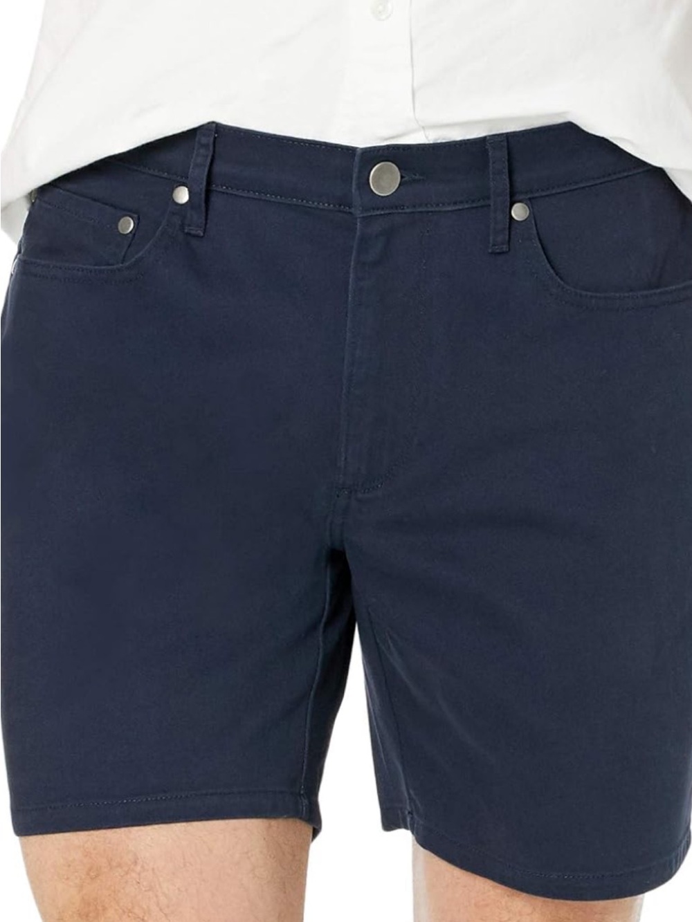 Amazon Essentials Navy Men's Shorts with Branded Waist Tag Navy Blue